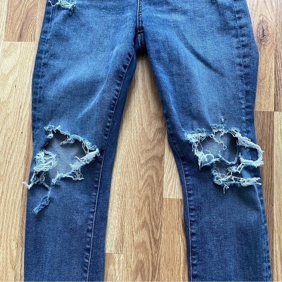 AGOLDE Women’s Sophie High Rise Skinny Distressed Ankle Crop Denim Jeans 25 - Picture 6 of 15